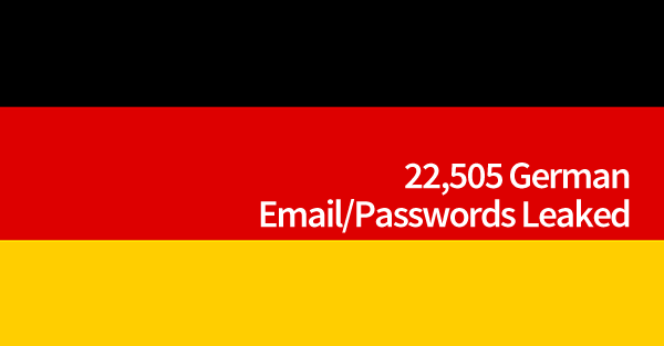 22,505 German Email/Passwords Leaked